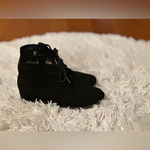 Girls Black Wedge Shoes Toddler 13